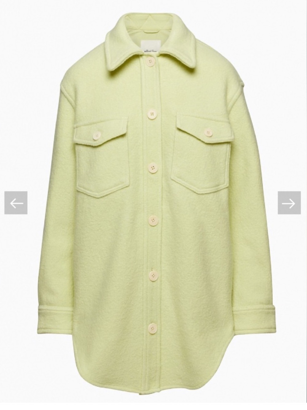 Wilfred Light Lime Oversized Shirt Jacket - Women - Picture 6 of 16